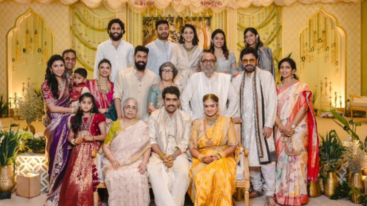 Naga Chaitanya, Rana Daggubati Pose For Family Pic At Abhiram Daggubati ...